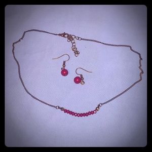 Necklace and earring set